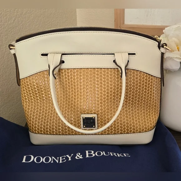 DOONEY AND BOURKE Beacon Woven Domed Satchel NWOT - Picture 5 of 10